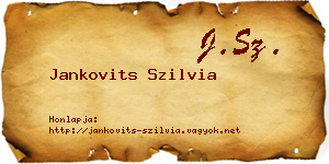 Jankovits Szilvia névjegykártya