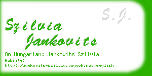 szilvia jankovits business card